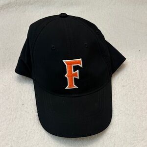Nike Black Hat with Orange F Logo
